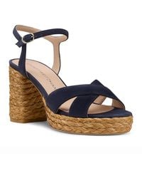 Stuart Weitzman - Dayna 80 Espadrille Platform Sandals - Lyst