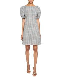 Santorelli - A-Line Shift Dress With Puff Sleeves - Lyst