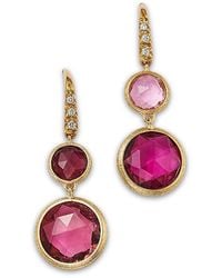 Marco Bicego - 18K Jaipur Tourmaline & Diamond Double Drop Earrings - Lyst