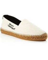 Saint Laurent - Embroidered Espadrilles - Lyst
