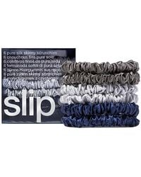 Slip - Pure Silk Skinny Scrunchies, Set Of 6 - Lyst