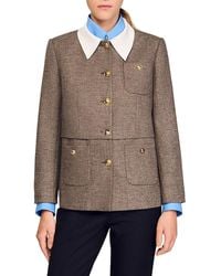 Sandro - Houndstooth Suit Jacket - Lyst