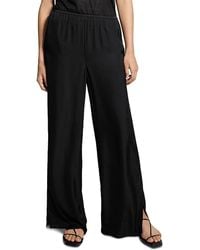Theory - Slit Hem Wide Leg Pants - Lyst