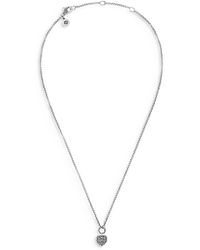 John Hardy Classic Chain Silver Heart Pendant On 1.5mm Rolo Chain Necklace - Metallic