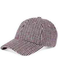 Rag & Bone - Harlow Houndstooth Baseball Cap - Lyst
