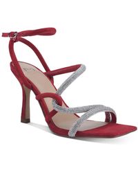 Marc Fisher Debbie Strappy High Heel Sandals - Red