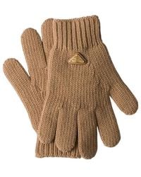 Prada - Wool Gloves - Lyst