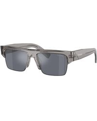 Prada - Pr Rectangular Sunglasses, 55Mm - Lyst