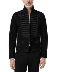 John Varvatos - Slim Fit Band Jacket With Trim Tapes - Lyst