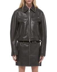 Helmut Lang - Leather Biker Jacket - Lyst