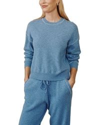 Bella Dahl - Whipstitch Crewneck Sweater - Lyst