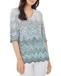 Misook - V Neck Tunic - Lyst