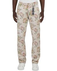 PRPS - Prim Rose Floral Pattern Slim Straight Fit Pants - Lyst