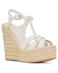 Saint Laurent - Tribute Espadrilles Wedge - Lyst
