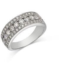 Bloomingdale's Fine Collection - Diamond Triple Row Ring - Lyst