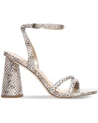 Sam Edelman Leather Kia Ankle Strap High Heel Sandals in Black - Lyst