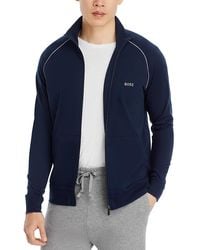 BOSS - Mix & Match Cotton Blend Full Zip Jacket - Lyst
