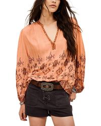 Ba&sh - Zato Relaxed Fit V Neck Blouse - Lyst