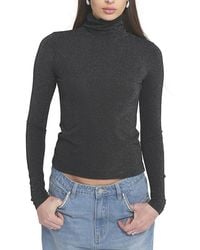 Elle Collection - Knit Turtleneck Top - Lyst