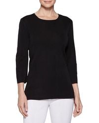 Misook - Round Neck Tunic - Lyst