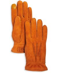 UGG - 3-Point Leather Gloves - Lyst