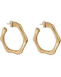 CXC - Bamboo Hoop Earrings - Lyst