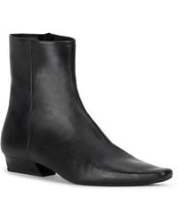 STAUD - Wally Flat Ankle Boots - Lyst