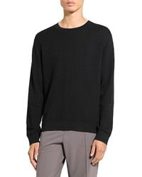 Theory - Riland Cable Knit Sweater - Lyst