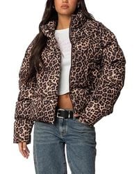 Edikted - Dalya Printed Puffer Jacket - Lyst