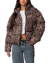 Edikted - Dalya Printed Puffer Jacket - Lyst