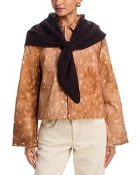 Aqua - Brushed Cashmere Triangle Wrap - Lyst