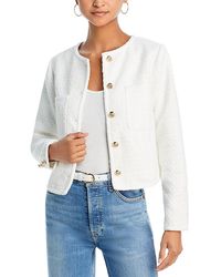 Aqua - Tweed Jacket - Lyst