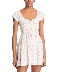 LoveShackFancy - Siona Floral Lace Trim Dress - Lyst