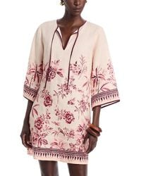 Johnny Was - Kimono Sleeve Linen Dress - Lyst