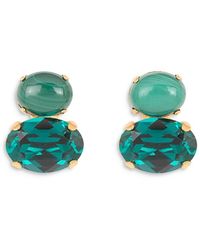 Jennifer Behr - Yvette Gemstone & Crystal Drop Earrings - Lyst