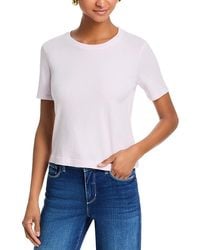 L'Agence - Stormy Crop Tee - Lyst