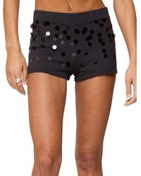 Edikted - Cierra Sequin Knit Micro Shorts - Lyst