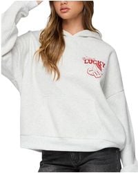 Edikted - Feeling Lucky Oversized Sweatshirt - Lyst