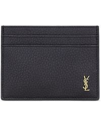 Saint Laurent - Tiny Cassandre Card Case - Lyst