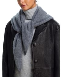 Aqua - Brushed Cashmere Triangle Wrap - Lyst