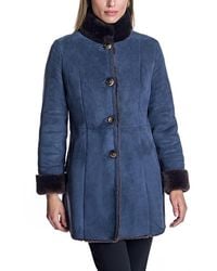 Maximilian - Shearling Jacket With Stand Collar - Lyst
