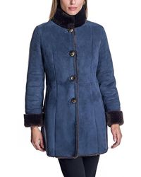 Maximilian - Shearling Jacket With Stand Collar - Lyst