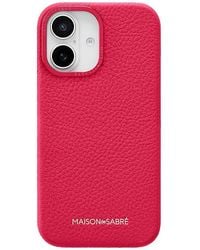 Maison De Sabre - Maison De Sabra Leather Phone Case (Iphone 16) - Lyst
