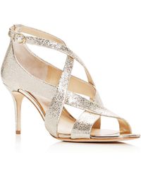 leather stacked heel sandals