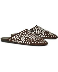 Tory Burch - Studded Mule Flats - Lyst