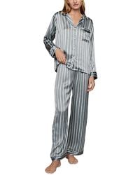 Eberjey - Inez Printed Washable Silk Long Pajama Set - Lyst