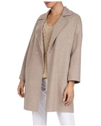Gerard Darel Double - Breasted Wool Coat - Natural