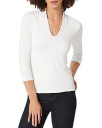 Hobbs - Aimee V Neck Top - Lyst