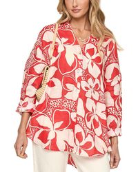 LSPACE - L*Space Rio Button Front Linen Cover Up Tunic - Lyst