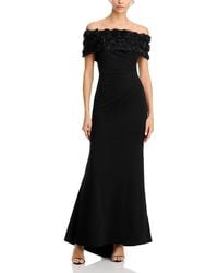 Eliza J - Off-The-Shoulder Side Tuck Gown - Lyst